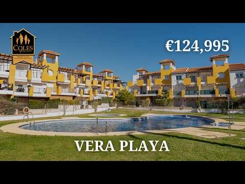 VER1A18 - Fantastic 1 bedroom top floor apartment on Pueblo Salinas, Vera Playa - €124,995