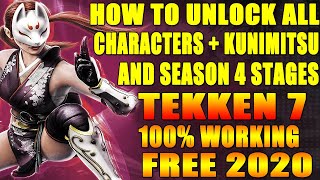 How To Unlock All Character + Kunimitsu And Season 4 Stages Free All DLC 100% Working Free