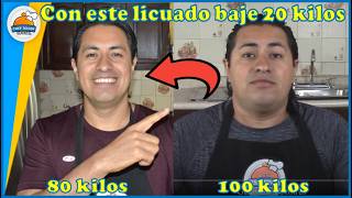 Como se toman los licuados de semillas, Con estos BAJE 20 KILOS.