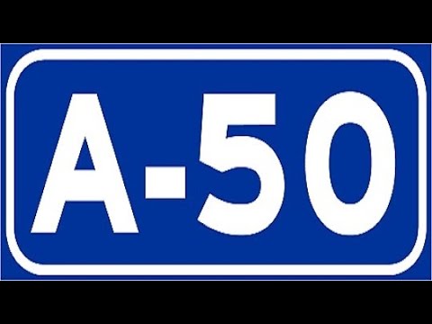 A-50 Salamanca , Autovía de la Cultura , Salamanca Este / A-50 highway , Salamanca province , Spain