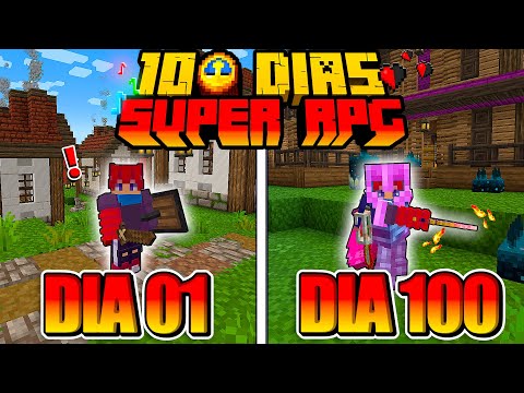 Sobrevivi 100 Dias no Super RPG Do Minecraft - O FILME
