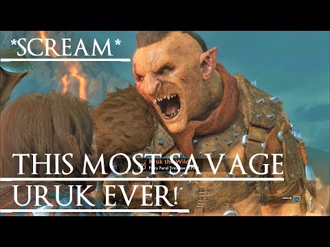 Shadow of War: Middle Earth™ Unique Orc Encounter & Quotes #46 THE MOST SAVAGE & WILD URUK EVER!