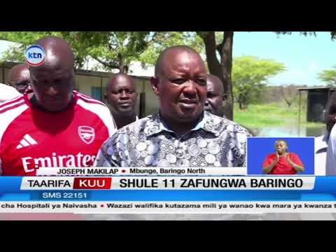 Mafuriko yameathiri shule 11Baringo na kutatiza masomo ya mamia ya wanafunzi
