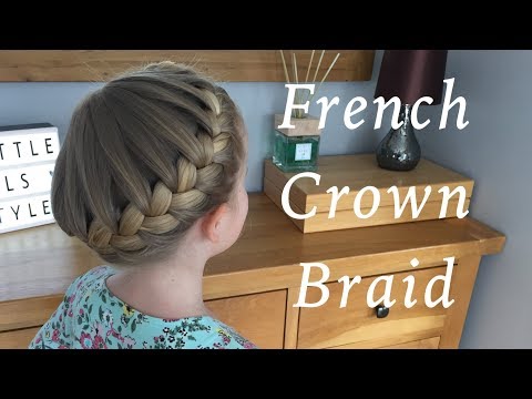 French Crown Braid Hair Tutorials by Two Little Girls...