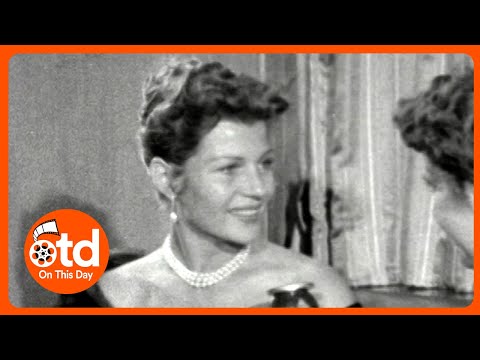 Watch YouTube video titled 1956: Rita Hayworth and Robert Mitchum Talk Fire Down Below