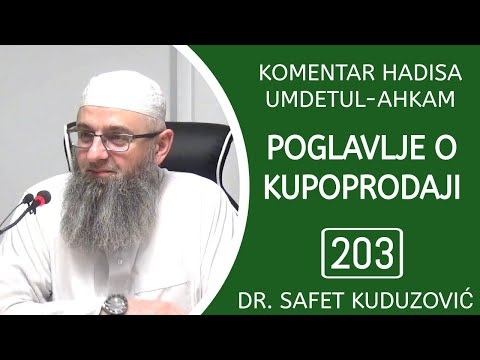 203. UMDETUL-AHKAM - Zabrana trgovine munabeza i mulamesa