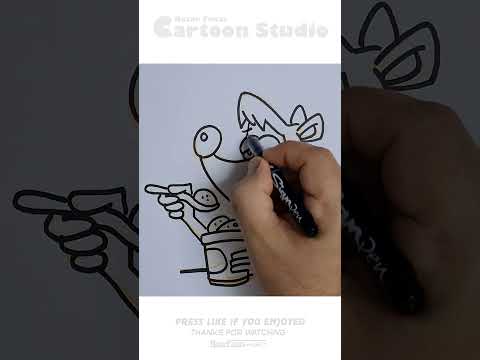 Drawing of Mrs. Mouse enjoying ice cream #art #drawing #fun #funny #disney