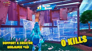 Winning With 0 eliminations in fortnite