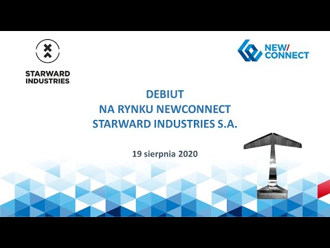 Debiut STARWARD INDUSTRIES na NewConnect - 19 sierpnia 2020 r.