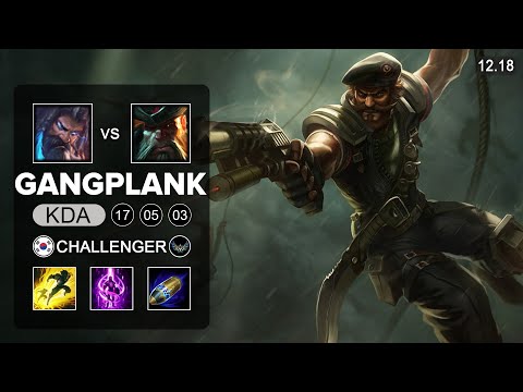 GangPlank vs Udyr Top - KR Grandmaster - Patch 12.18 Season 12