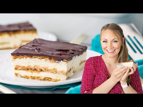 Completely Homemade, No-Bake Eclair Cake