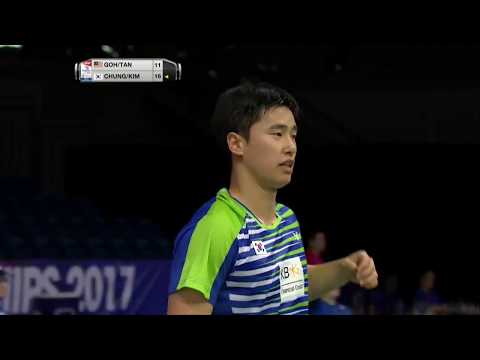 TOTAL BWF World Championships 2017 | Badminton Day 3 M5-MD | Goh/Tan vs Chung/Kim
