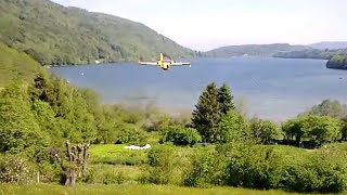 preview picture of video 'Canadair sur le Lac de Laffrey'