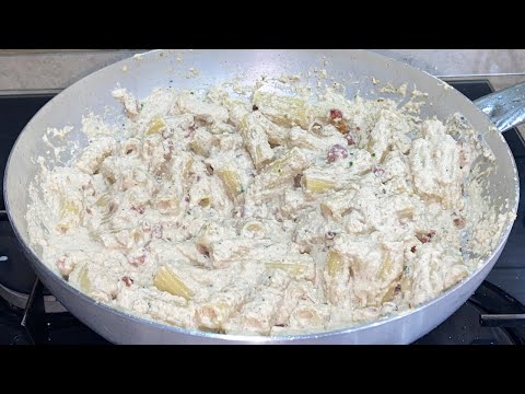 PASTA CREMA DI NOCI E PORCINI CON PANCETTA CROCCANTE