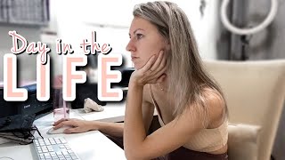 DAY IN THE LIFE OF A WORK FROM HOME MOM *realistic & productive*
