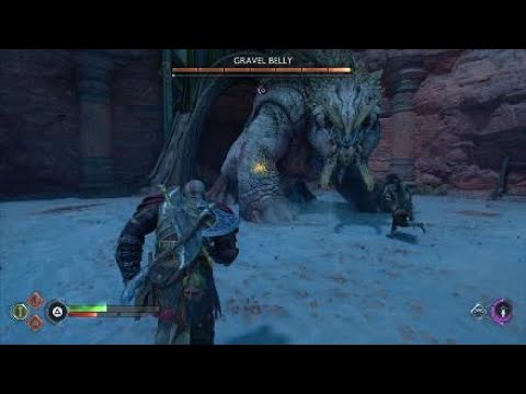 GOD OF WAR RAGNAROK Part 32 GRAVEL BELLY BOSS FIGHT PS5 Walkthrough Gameplay