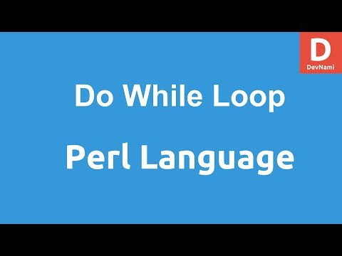 Perl Programming Do While Loop