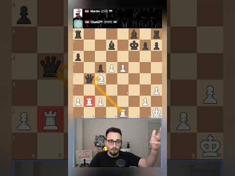 ChatGPT VS Martin: CHATGPT SACRIFICED THE ROOOOOK  !! #chess #gothamchess