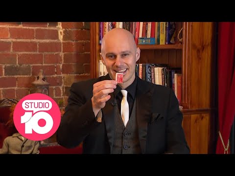 Magician Nick Kay Performs A Mind-Blowing Invisible Card Trick! | Studio 10