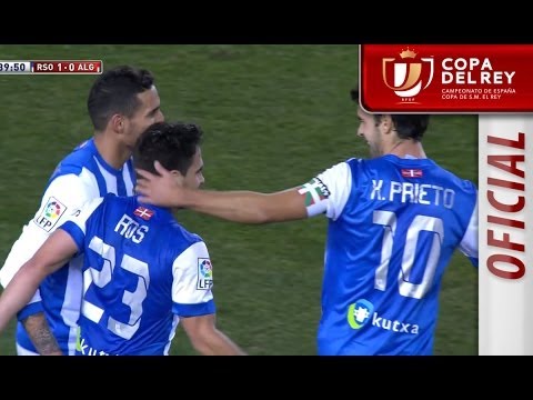 Golazo de Javi Ros (1-0) en el Real Sociedad - Algericas CF
