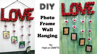 Love wall Hanging + Photo frame | valentine's day gift idea| cardboard craft ideas | #art&craftideas