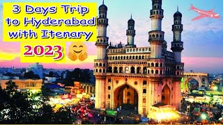 3Days Itenary for Hyderabad with main Attractions|3Days Trip to Hyderabad |Hyder
