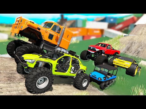 Monster Trucks Mud Battle #2 - Beamng drive