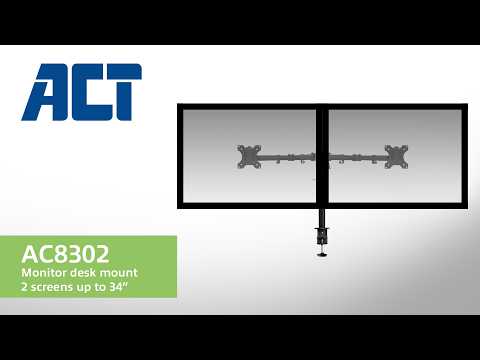 Monitor-Halterung, 2 Bildschirme bis 35", VESA
