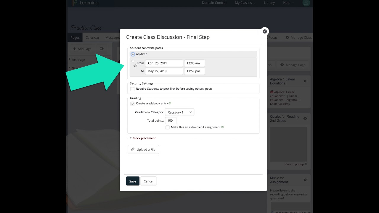 Discussions in PowerSchool Learning
