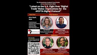 Latest on the U.S. Fight Over 'Digital Trade': Implications for the AfCFTA Digital Protocol