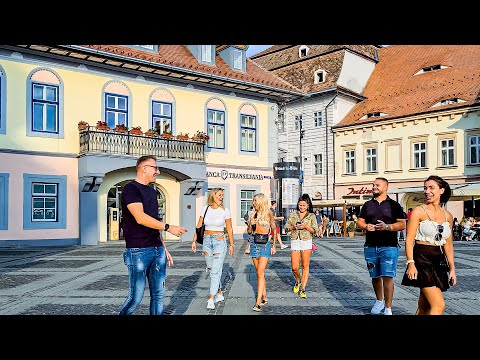 Walking SIBIU Old City Transylvania | Romania Walking Tour