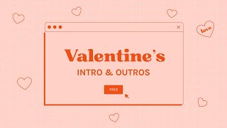 ❤️ valentine's and christmas intro template | cute aesthetic computer intro outro