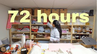 72 HOURS of prepping for the BFCM weekend //candle making, packing orders, small business owner vlog