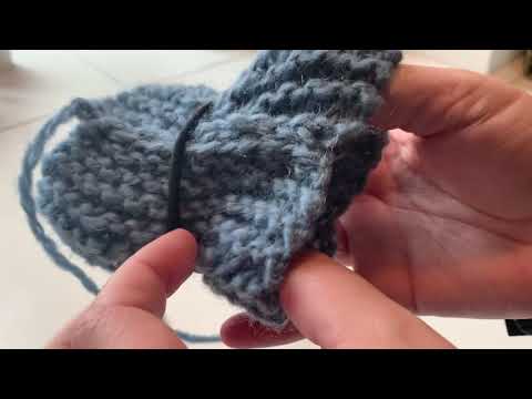 Sådan strikker du en Scrunchie