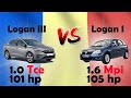 Dacia Logan 1 VS Logan 3 1 0 Tce LPG 101hp VS 1 6 Mpi 105hp Acceleration Test