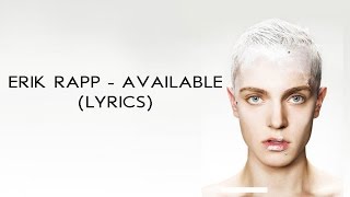 Erik Rapp - Available (Lyrics)