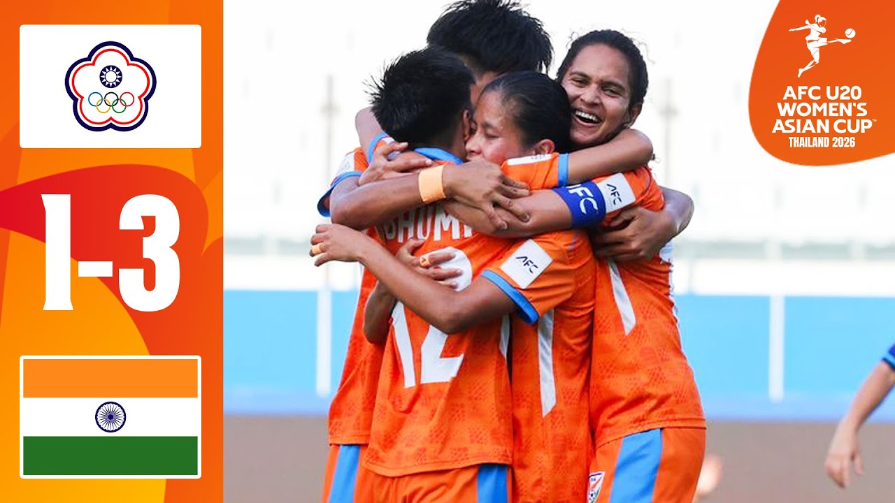 Chinese Taipei U20 vs India U20 Highlights