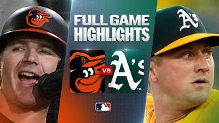 ORIOLES vs. ATHLETICS: Official Full Game Highlights (August 29) | 2026 MLB Season