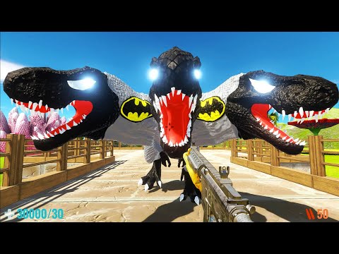 DEATH RUN OASIS vs HYDRA BATMAN T-REX - Animal Revolt Battle Simulator