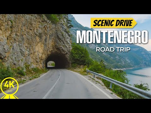 [4K 60fps] Montenegro Scenic Bike Ride with Music - World's Most Scenic Routes