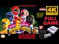 Mighty Morphin Power Rangers SNES Full Game Walkthrough Longplay 4K60ᶠᵖˢ