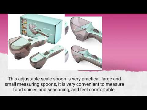 VazzLox Adjustable Measuring Plastic Spoon