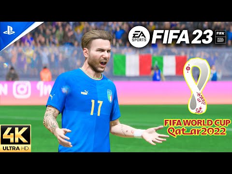 FIFA 23 - Italy VS Czech Republic | Qatar World cup 2022 | PS5 4K NextGen Full Gameplay | R7M10