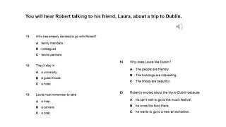 KET: sample test, listening part 3