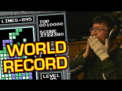NES Tetris - FIRST EVER 3 Million (Former Score World Record)