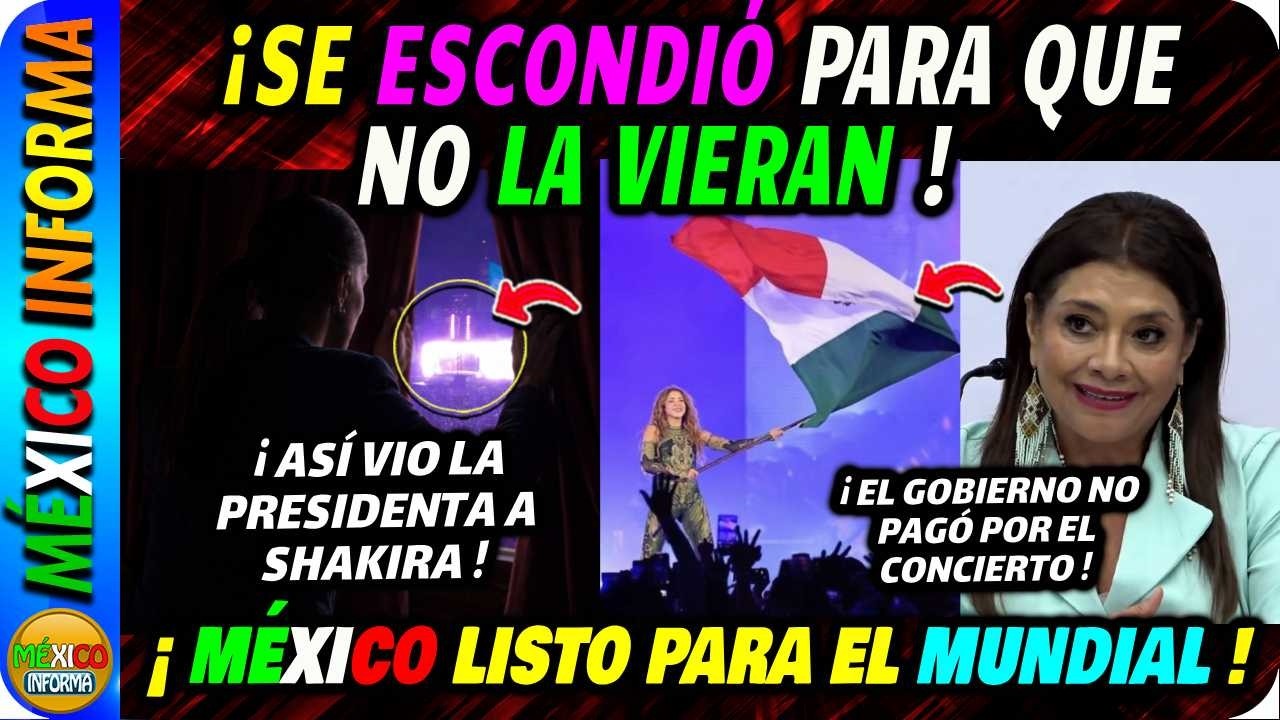 LA PRESIDENTA CUENTA COMO VIO EL CONCIERTO DE SHAKIRA. CLARA BRUGADA DESMIENTE A OPOSITORES.