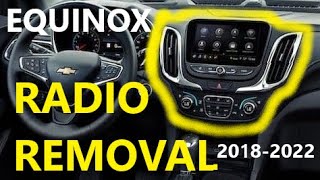 HOW TO Install or REMOVE RADIO  18-22 Chevy EQUINOX REPLACE 2018 2019 2020 2021 2022