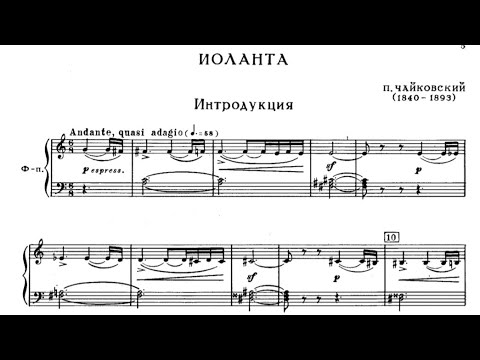 Tchaikovsky - Iolanta [with score]