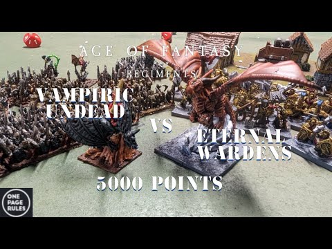 Age of Fantasy Regiments 5000pt Undead vs Wardens battle report