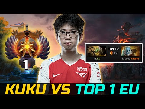 KUKU MEETS TOP 1 EU CARRY - YATORO PL VS KUKU SANDKING DOTA 2